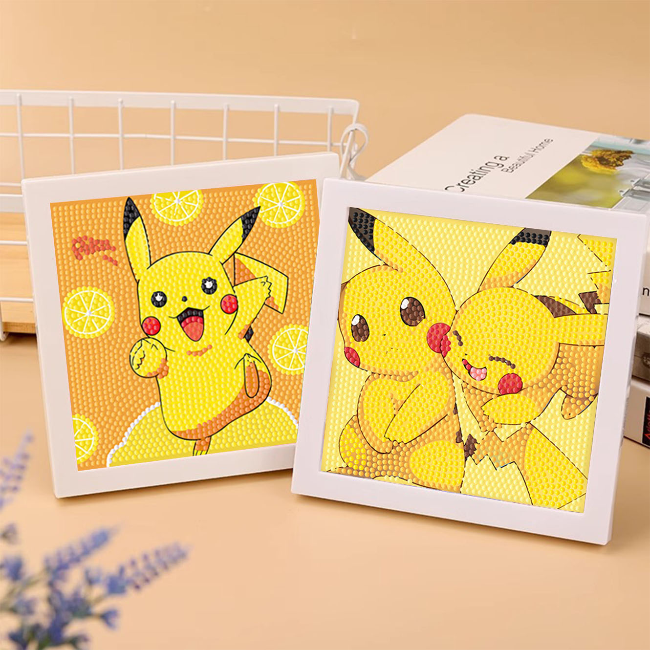 Embroidery Handicraft - Keeppley & ポケモンクリスタルダイヤモンド描画 5D DIY クロス刺繍フレームキットかわいいピカチュウ子供の手作りおもちゃ誕生日ギフト
