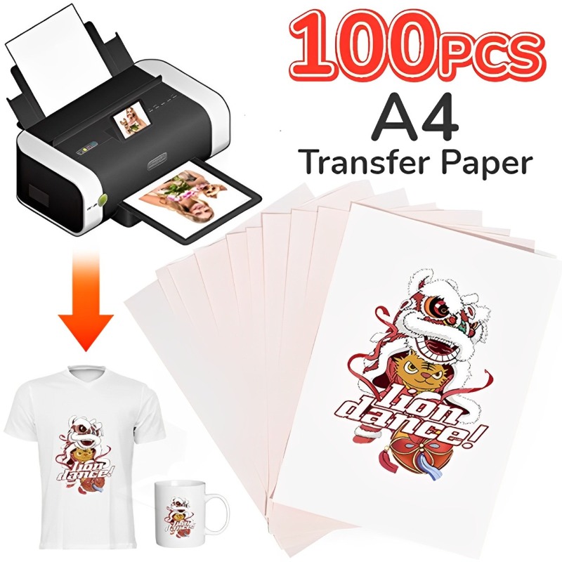 Transfer Paper Carbon - 100-10 個 A4 昇華熱転写紙 DIY 印刷服