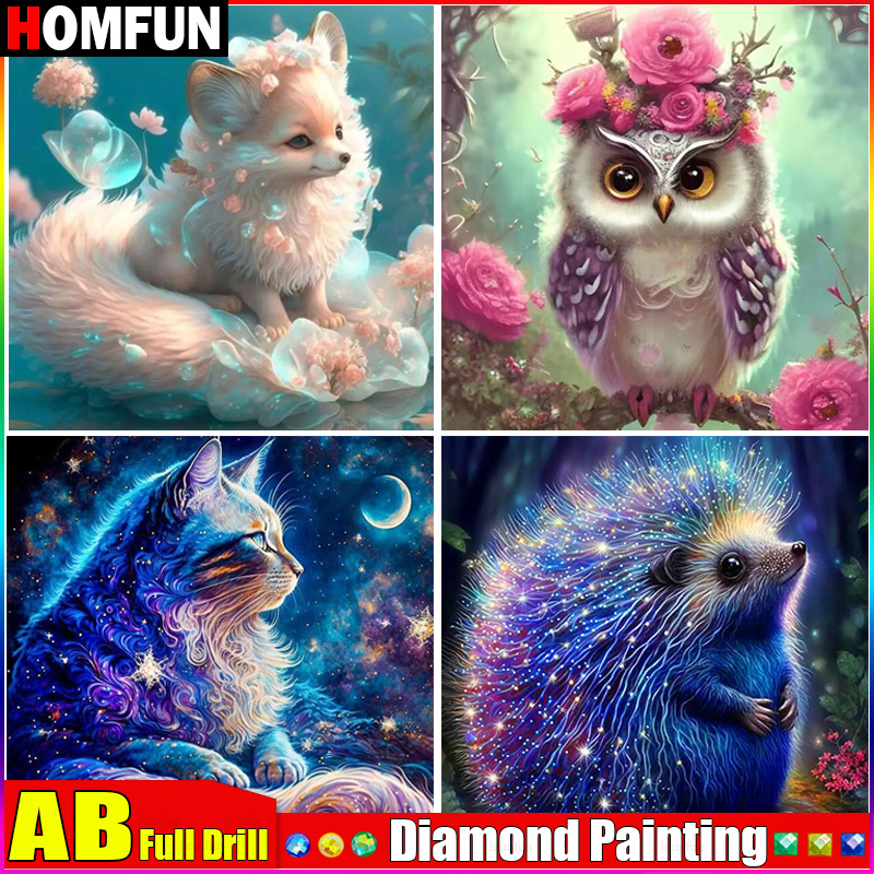 Embroidery X Pattern - ダイヤモンドの絵「動物の猫」キツネ,完全なダイヤモンドの刺diamond,クロスステッチ,ラインストーン,家の装飾,未完成