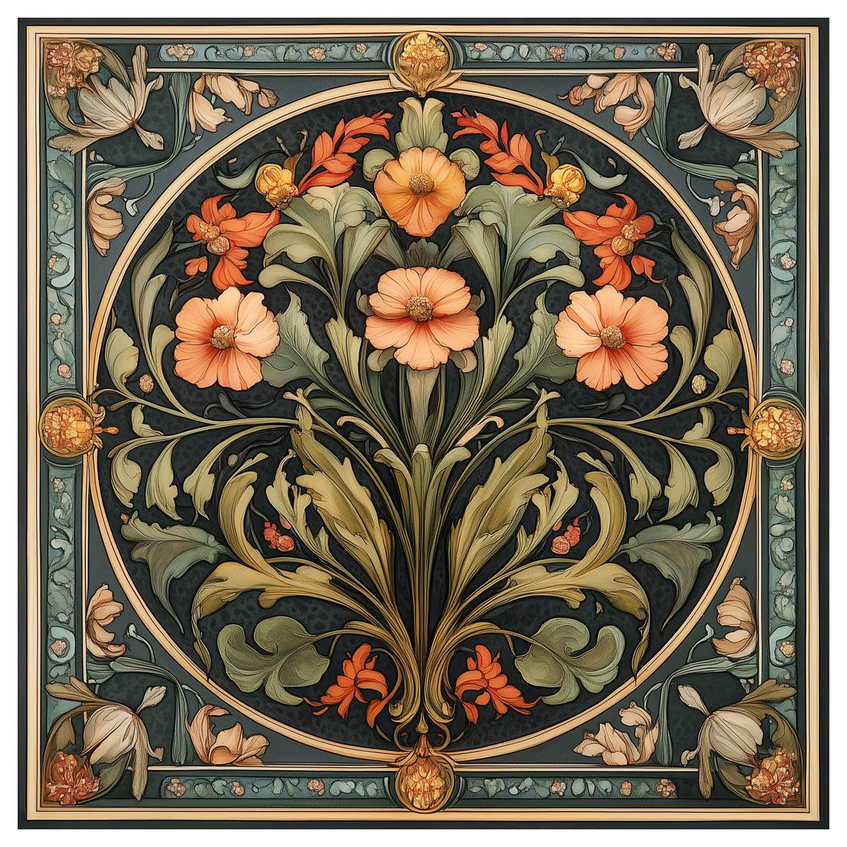 Embroidery X Pattern - 1pc 40X40CM/15.74インチ花柄クロスステッチキットDIYキット11CT/14CTギフト用エココットン糸吊り下げ絵画