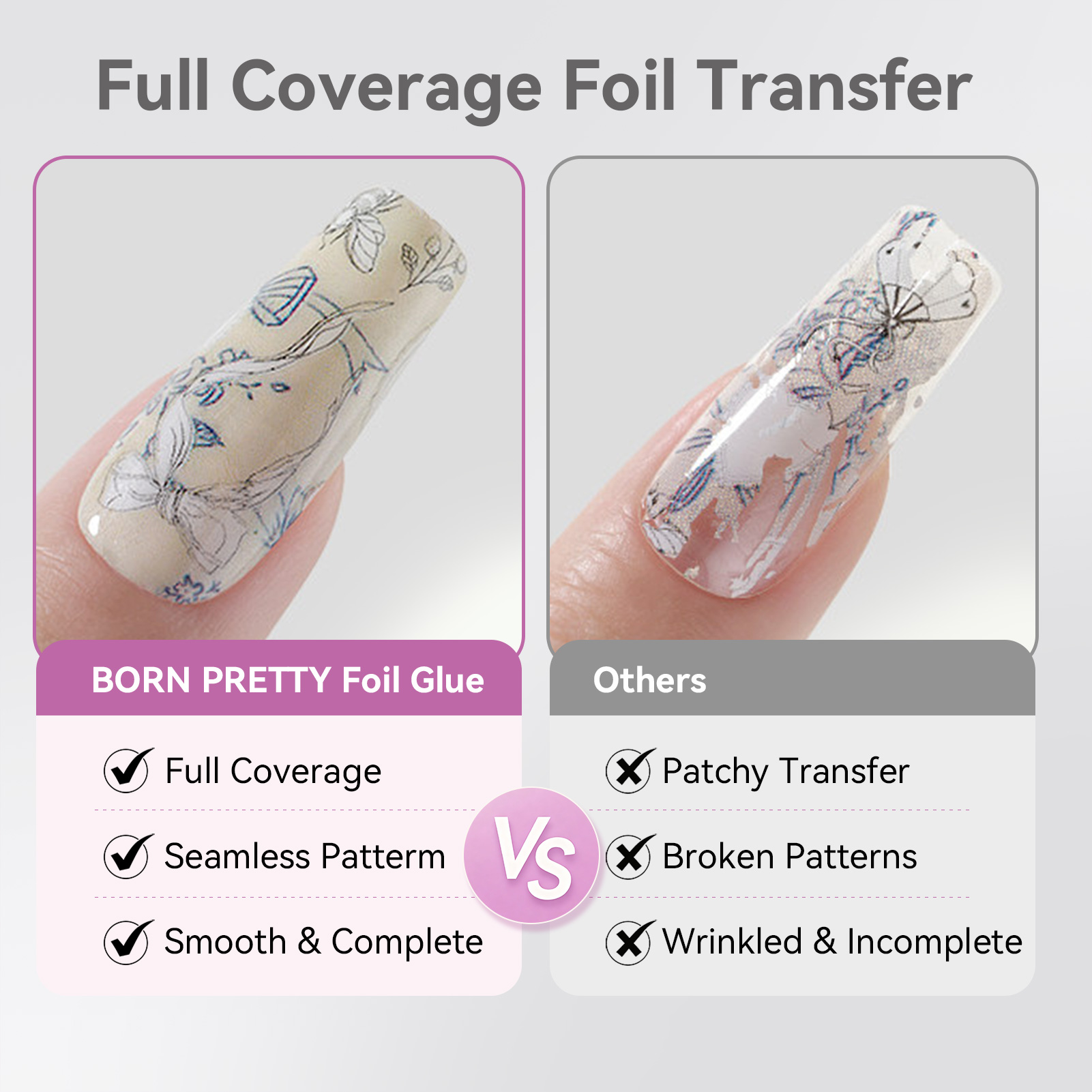 BORN PRETTY ネイルフォイルグルー ジェル 10M - Transfer Paper Carbon のレビューと価格