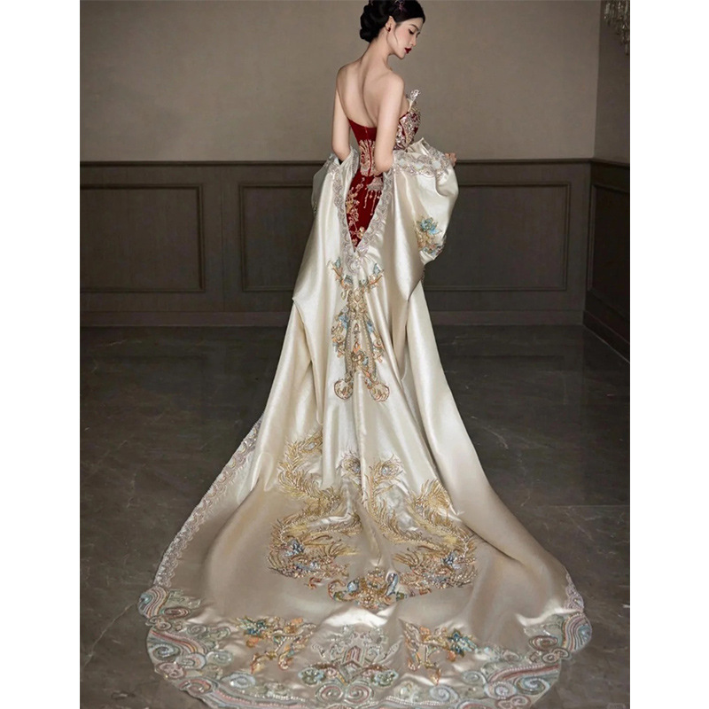 秀禾服2026新作チューブトップトーストショールインドネシア - Embroidery In Indonesia のレビューと価格