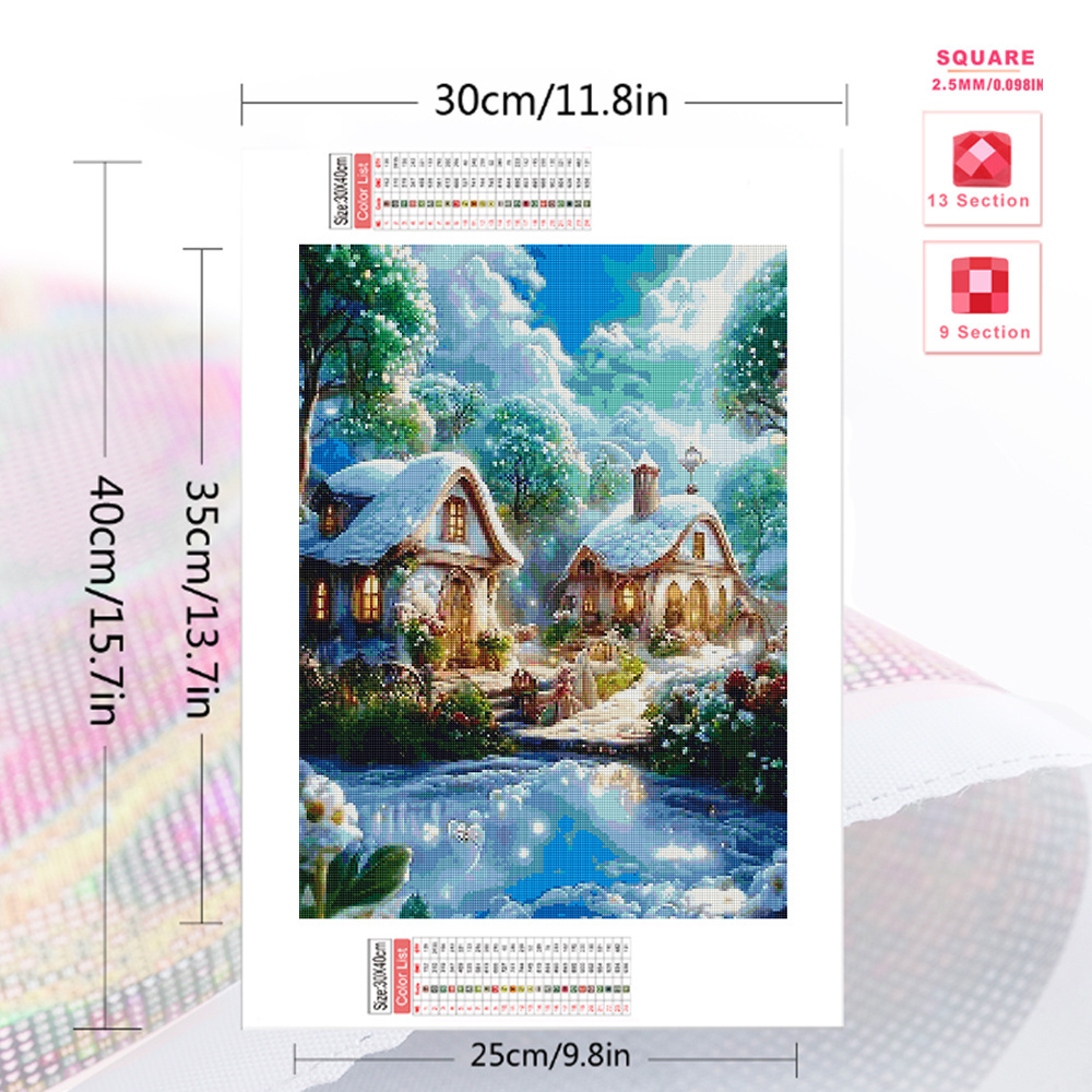 Momoart-庭のモザイクダイヤモンド絵画,ラインストーン - Embroidery Garden のレビューと価格