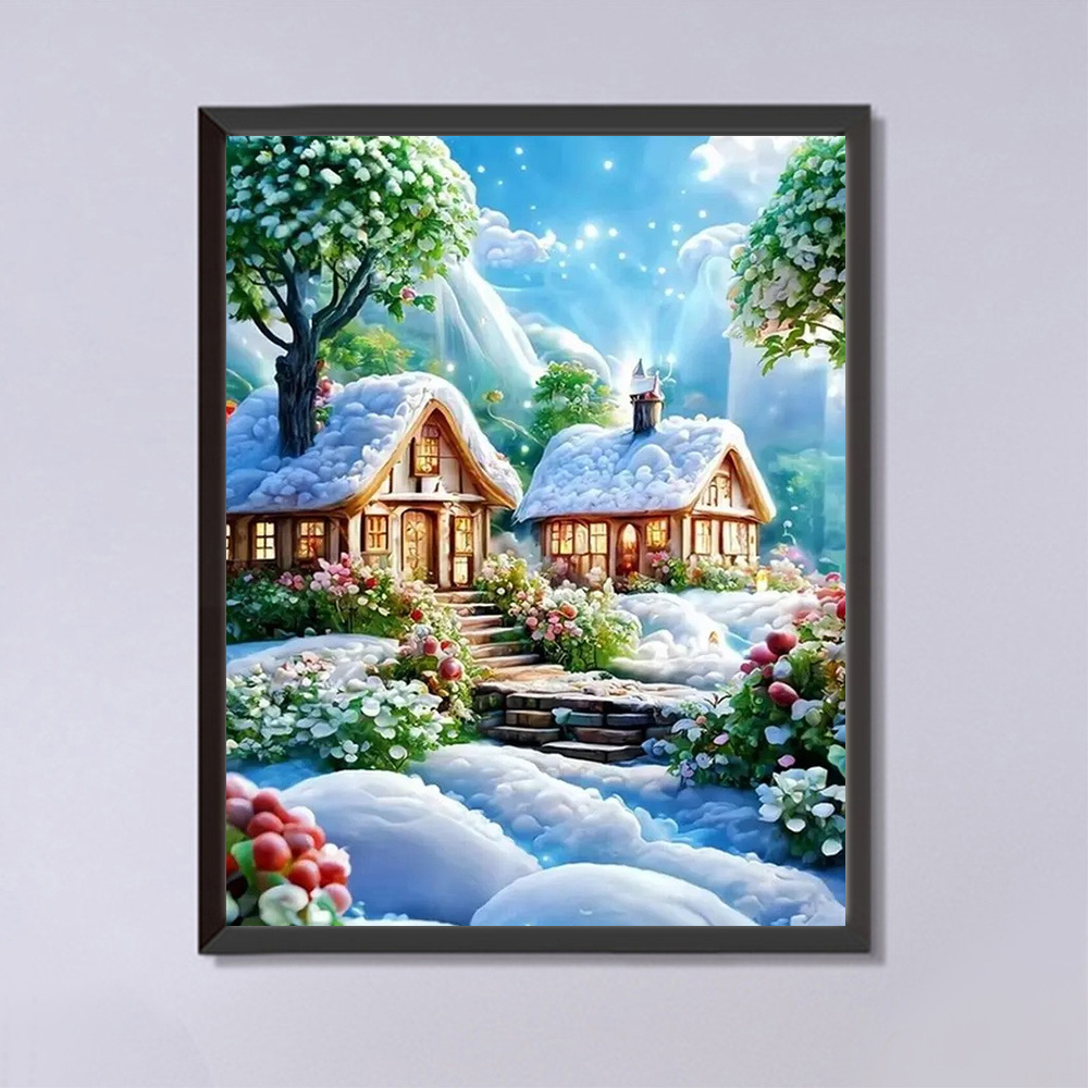 Momoart-庭のモザイクダイヤモンド絵画,ラインストーン - Embroidery Garden のレビューと価格