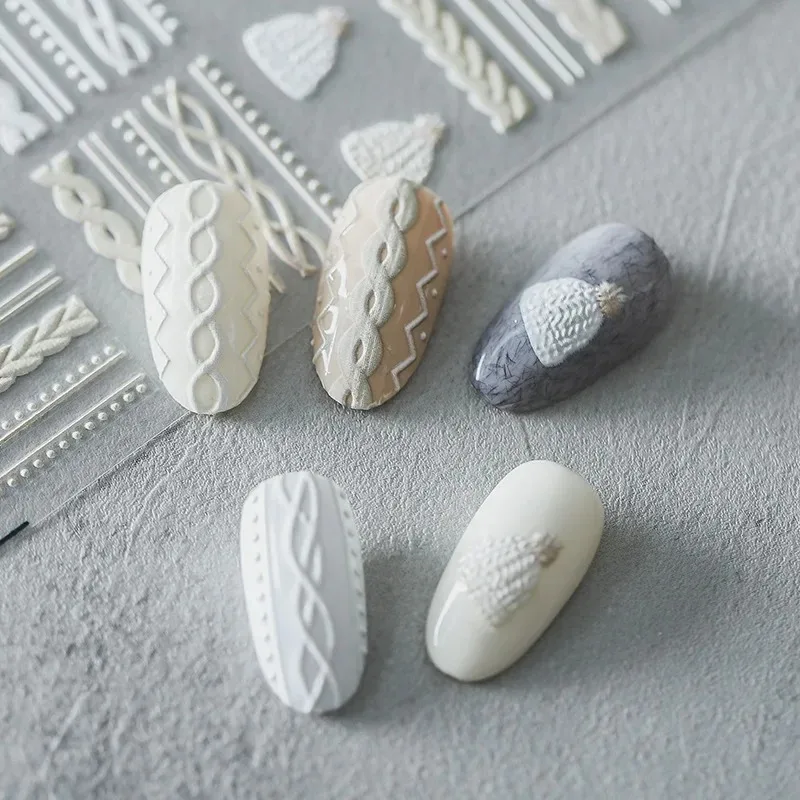 3D 冬のセーターチャームデザインアクリル彫刻ネイルステッカ - Transfer Paper Carbon のレビューと価格