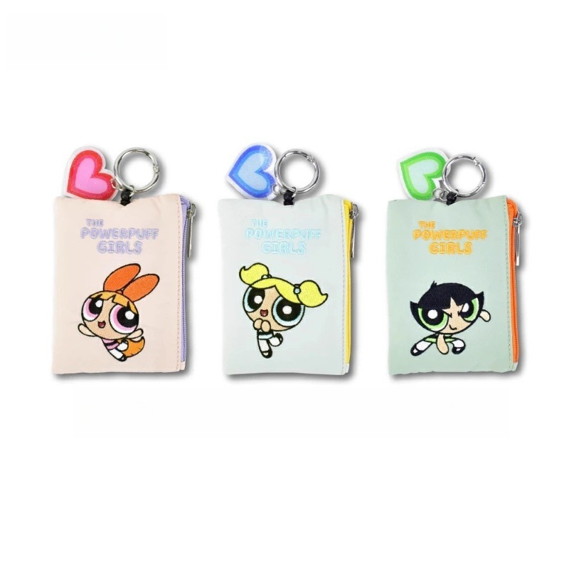 かわいいアニメ「パワーパフ・ガールズ」シリーズの刺繍入りコイ - Embroidery Bag のレビューと価格