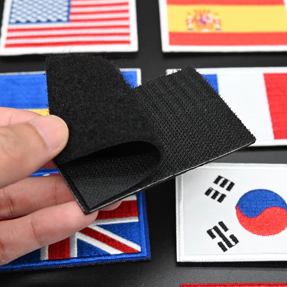 刺繍旗パッチ米国英国カナダオーストラリア戦術的なフックとルー - Embroidery In Australia のレビューと価格