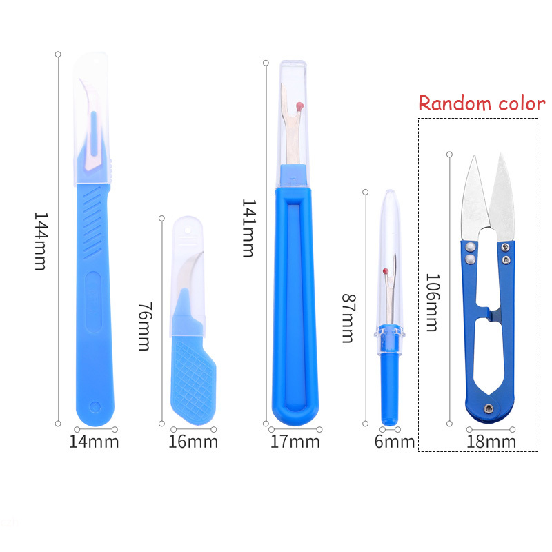 5個入り ブルー ソーイングリッパーキット 糸切り器 シーム - Embroidery Threads のレビューと価格