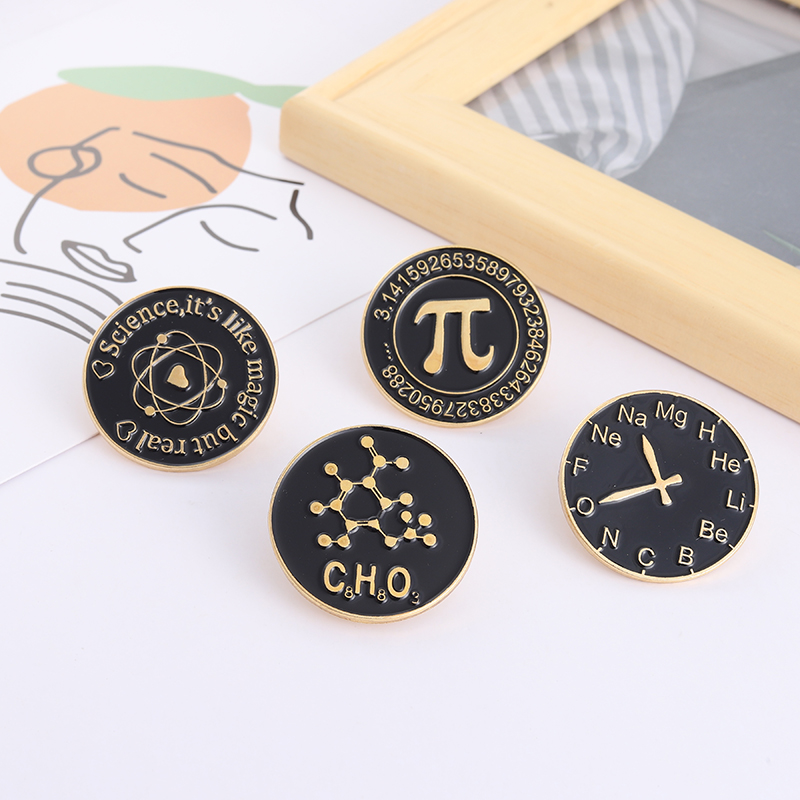 クリエイティブ数学エナメルブローチ機能 Π ライフガールズラ - Embroidery Love のレビューと価格