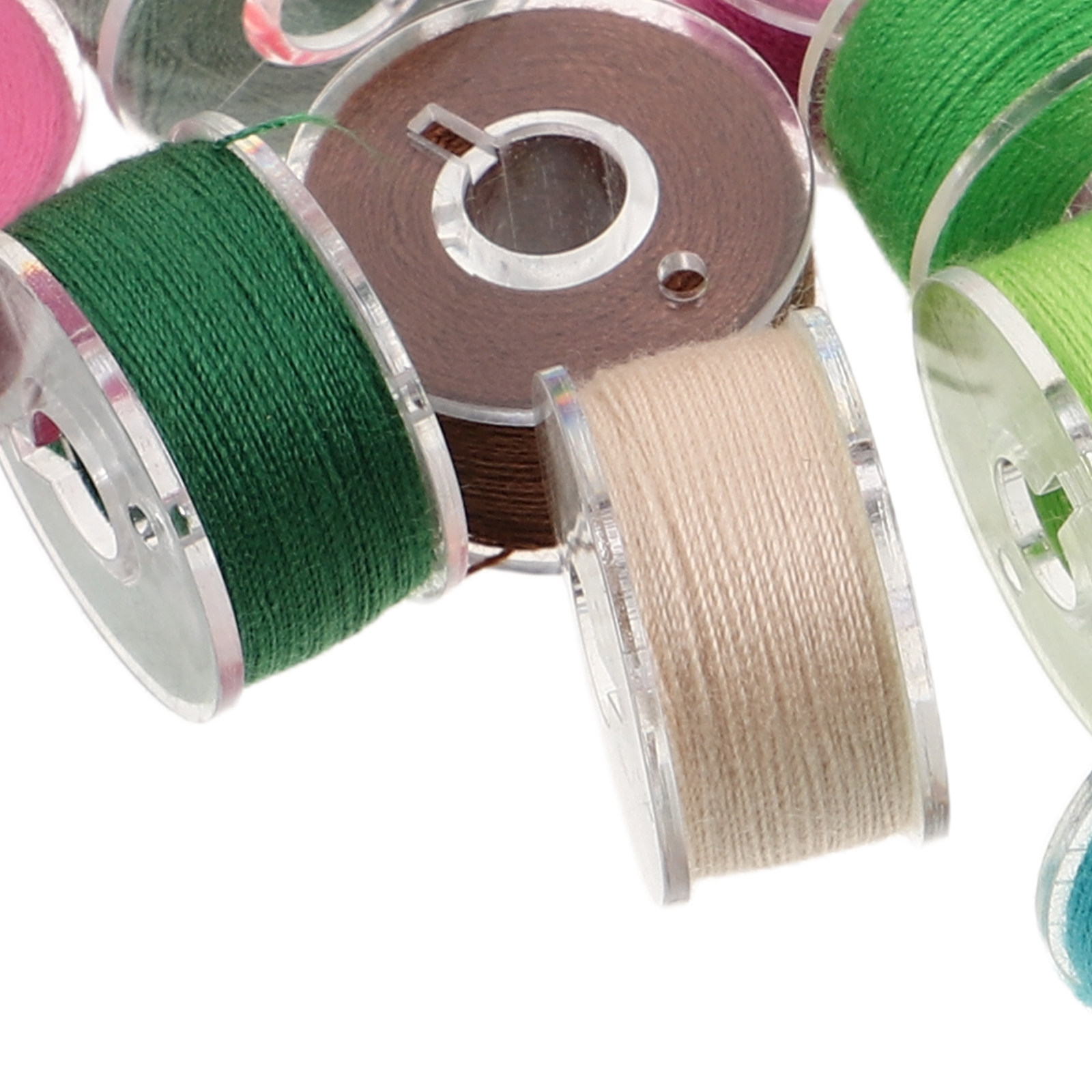 25個のボビンと縫い糸、ハンドガイドツール、金属製アクセサリ - Embroidery Threads のレビューと価格