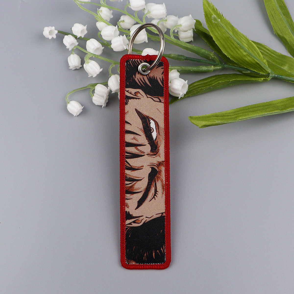 1個入り 両面ヴィンテージ戦士アニメ刺繍キータグストラップ  - Embroidery Gift Ideas のレビューと価格