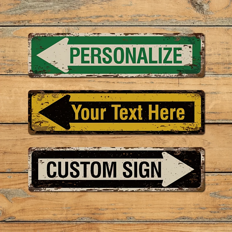 1枚入り ヴィンテージメタルティンサイン ストリートアロー  - Embroidery Garden のレビューと価格