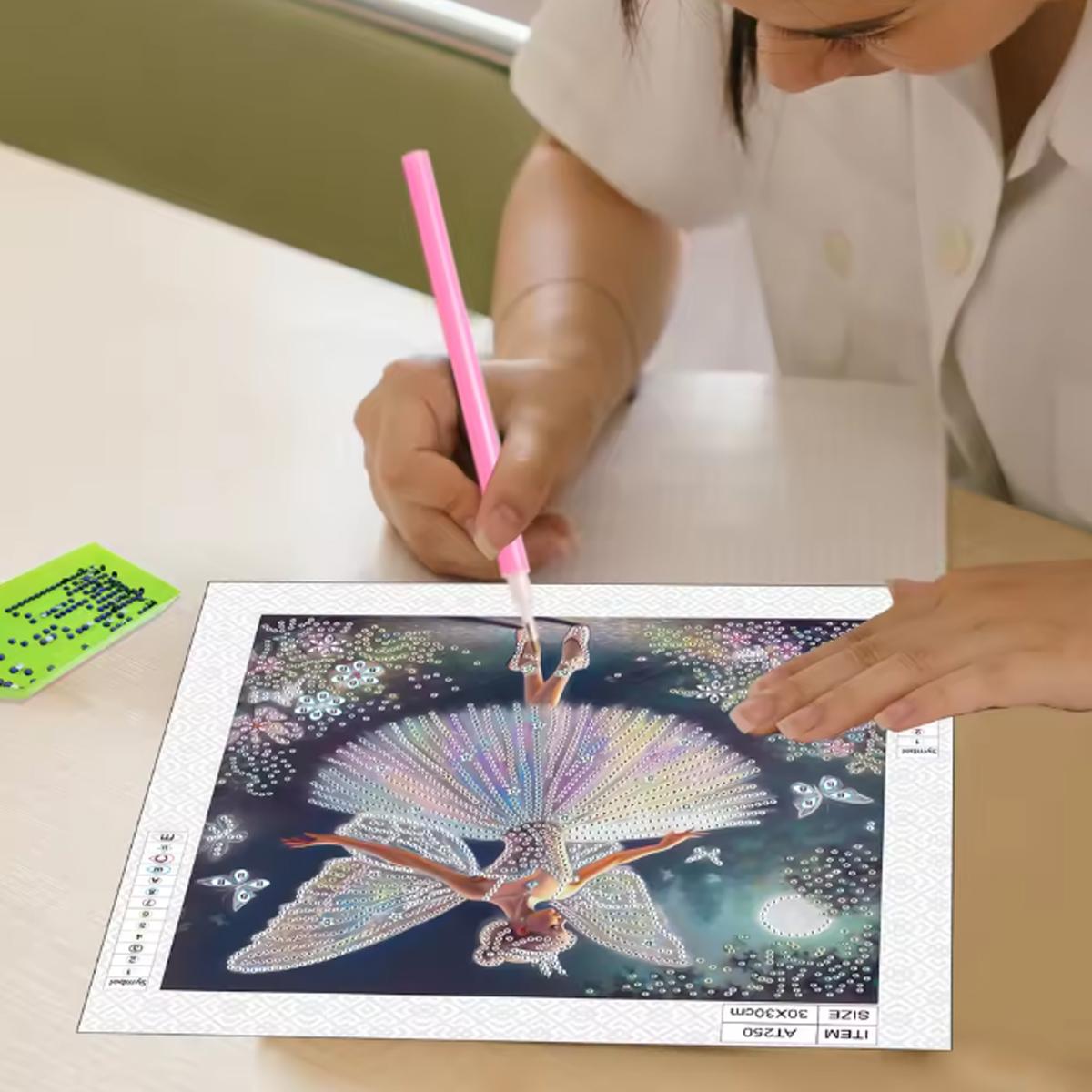 蝶の妖精パターンシリーズ特殊形状とクリスタルダイヤモンド部分 - Embroidery Handicraft のレビューと価格