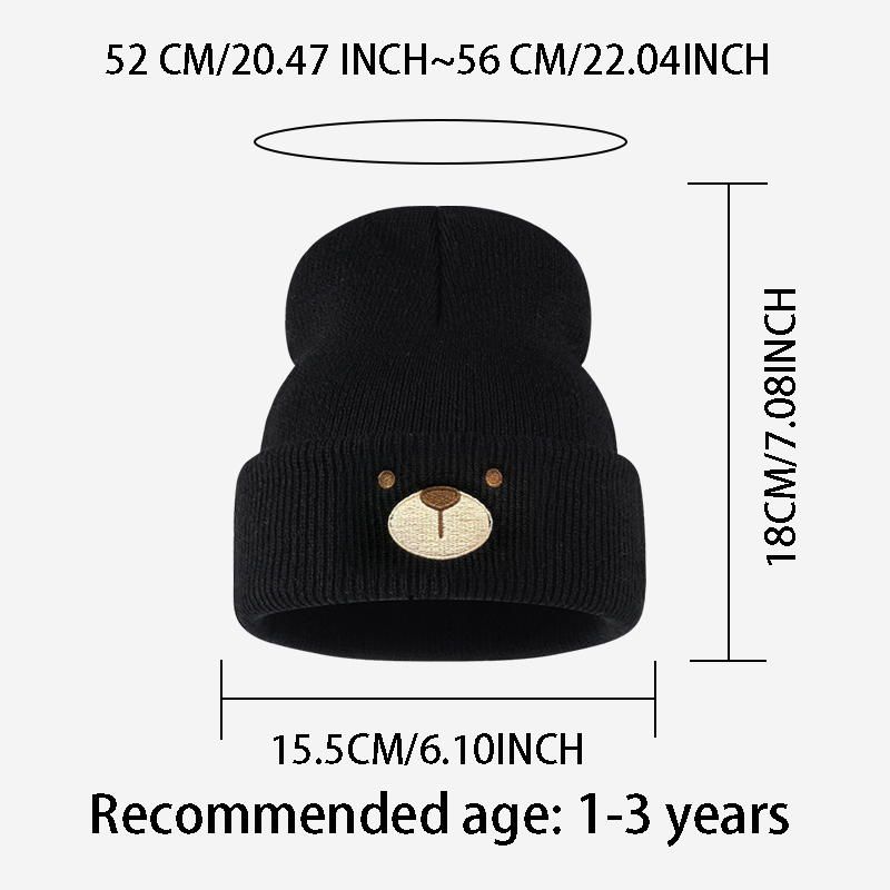 ファッショナブルで可愛い幼児用（1〜3歳）カフ付きニットビー - Embroidery Love のレビューと価格