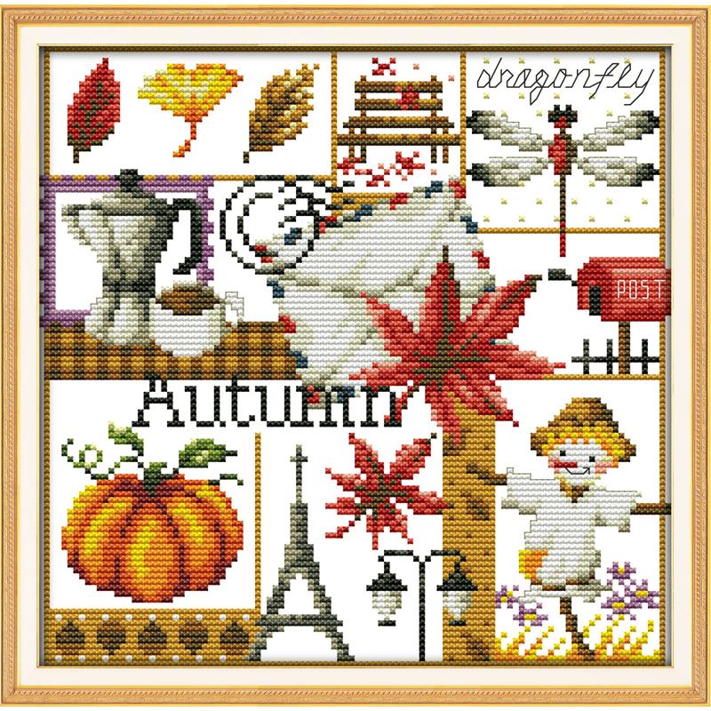 四季のパターン,春,夏,秋,冬のクロスステッチ刺繡キット,d - Embroidery X Pattern のレビューと価格
