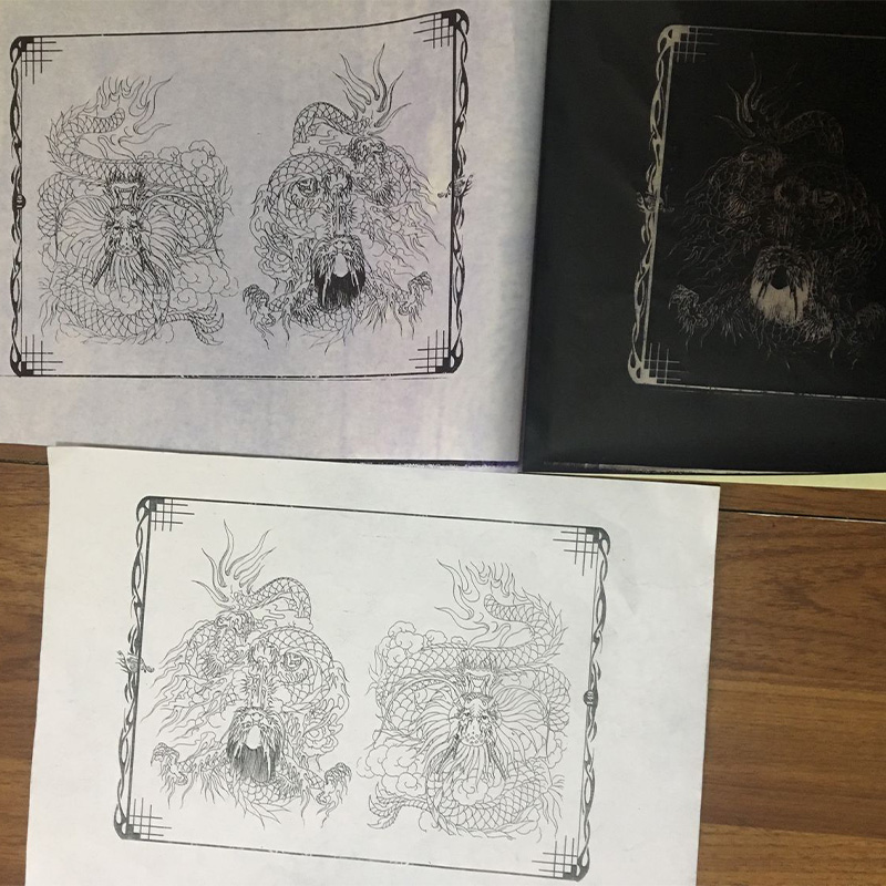 A4サーマルタトゥーステンシルペーパー4層カーボン転写コピー - Transfer Paper Carbon のレビューと価格