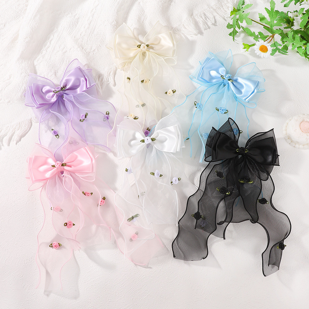 1 個かわいい花の刺繍ヘアクリップ女の子のための素敵なブティ - Embroidery Love のレビューと価格