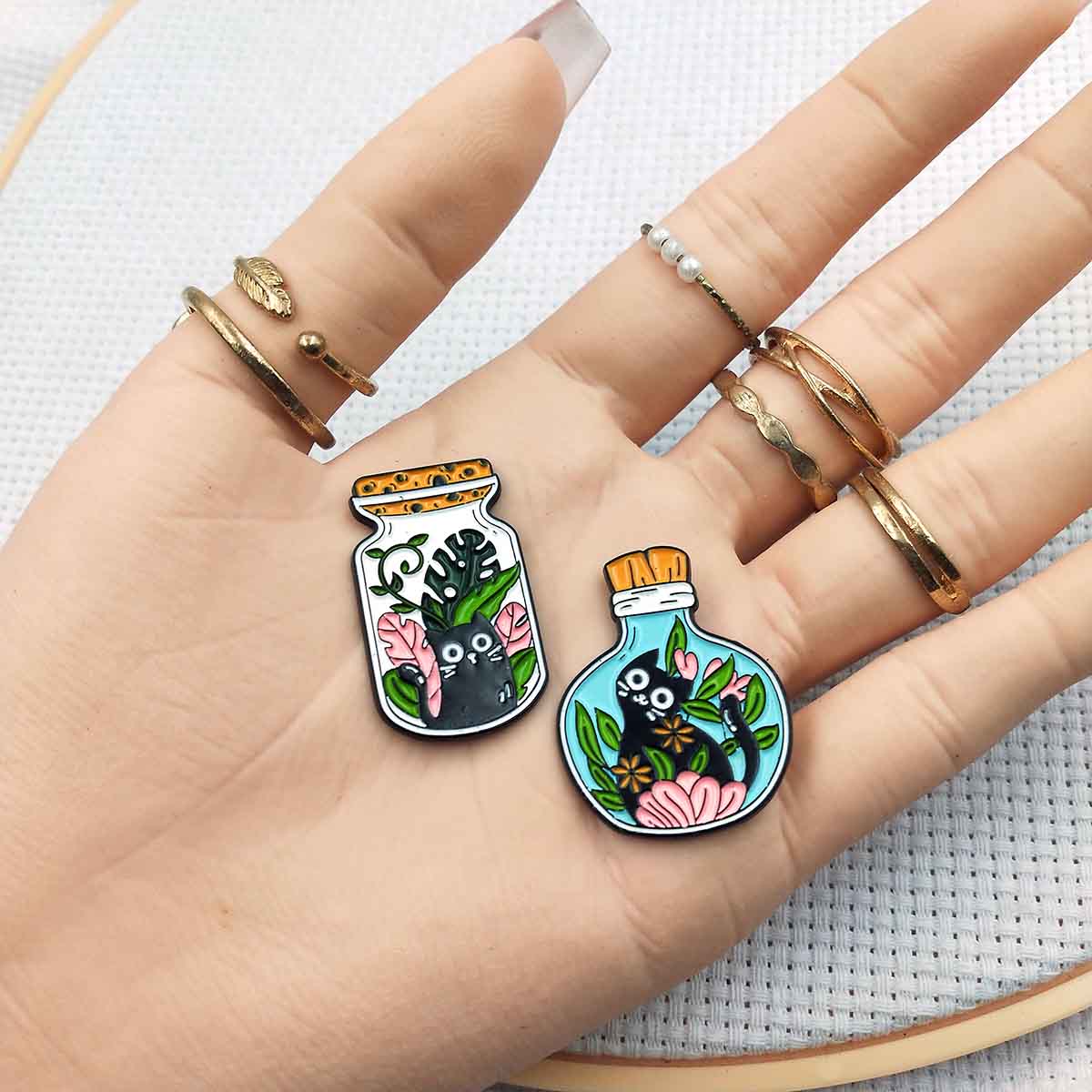 黒猫磁気ニードルマインダー、クロスステッチ用、かわいい縫製用 - Needle Minder Magnet のレビューと価格