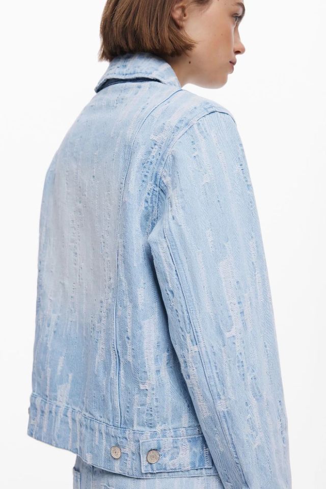 スペインの海外貿易、新しい刺繍の花柄、ハイストリートトレンド - Embroidery Jacket Jeans のレビューと価格