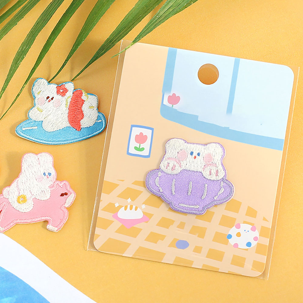 漫画の刺embroideryステッカー,小さなサイズ,かわい - Embroidery Rabbit のレビューと価格