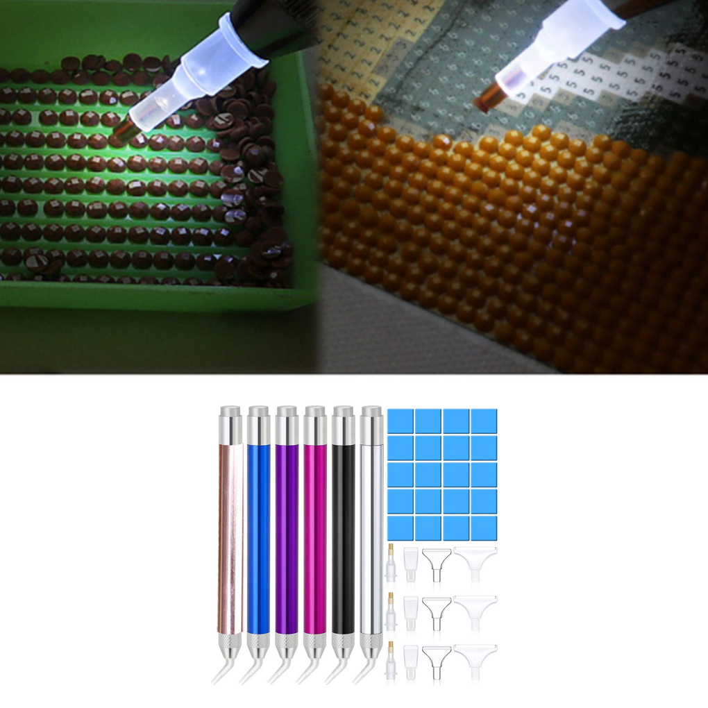 クリスタルペイントペンセット ポータブルラインストーン刺繍キ - Embroidery Handicraft のレビューと価格