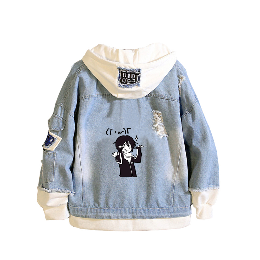 ノラガミ ARAGOTO プリント女性デミンジャケット YA - Embroidery Jacket Jeans のレビューと価格