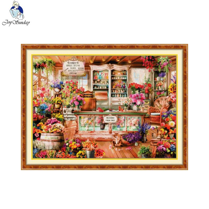 ジョイサンデーフラワーショップパターンクロスステッチキットホ - Embroidery X Pattern のレビューと価格