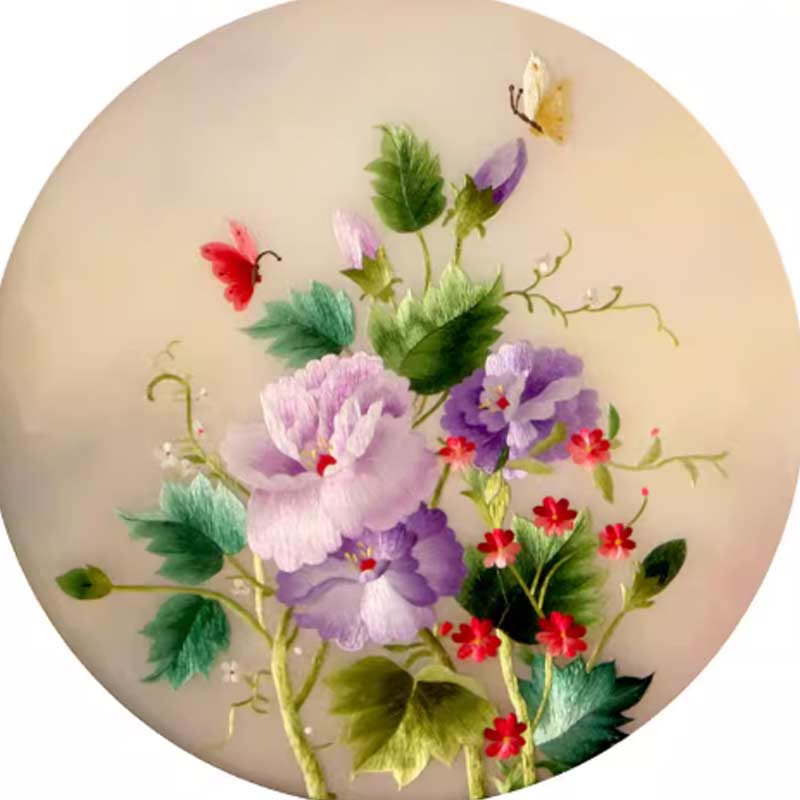 ニュー州-DIY用の花で刺繍された初心者キット,3次元リボン - Embroidery X Pattern のレビューと価格