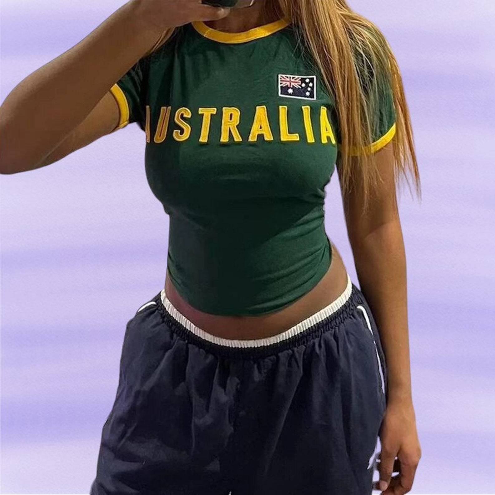 女性用半袖ゴシックTシャツ,ショートトップ,ヴィンテージ,カ - Embroidery In Australia のレビューと価格