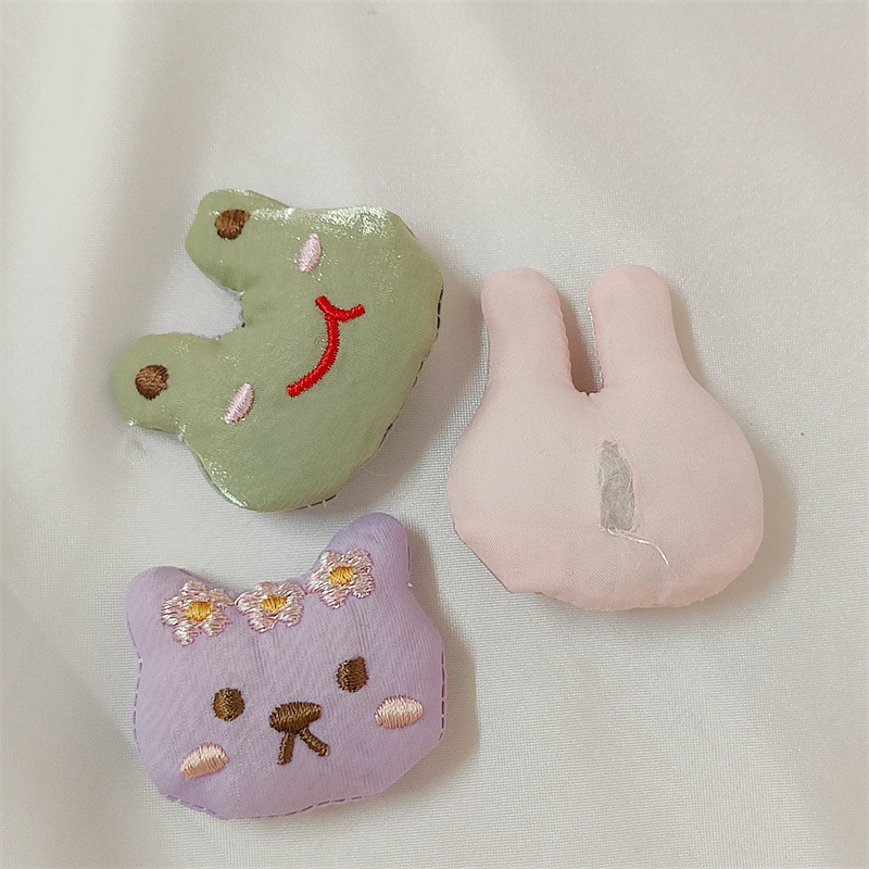 5 個新しい刺繍ウサギカエルクマ生地アクセサリー漫画刺繍動物 - Embroidery Rabbit のレビューと価格