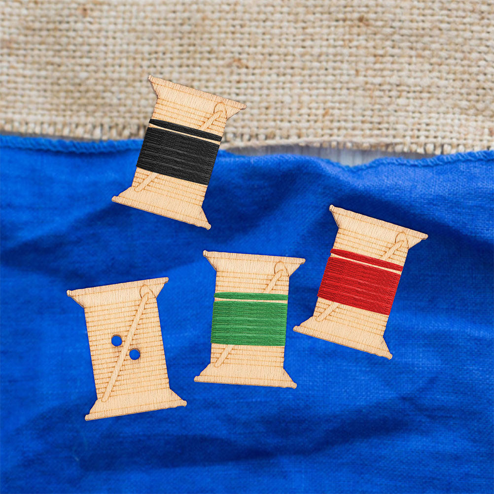 100個入り木製糸巻きボード、天然木ボビンオーガナイザー、縫 - Embroidery Threads のレビューと価格